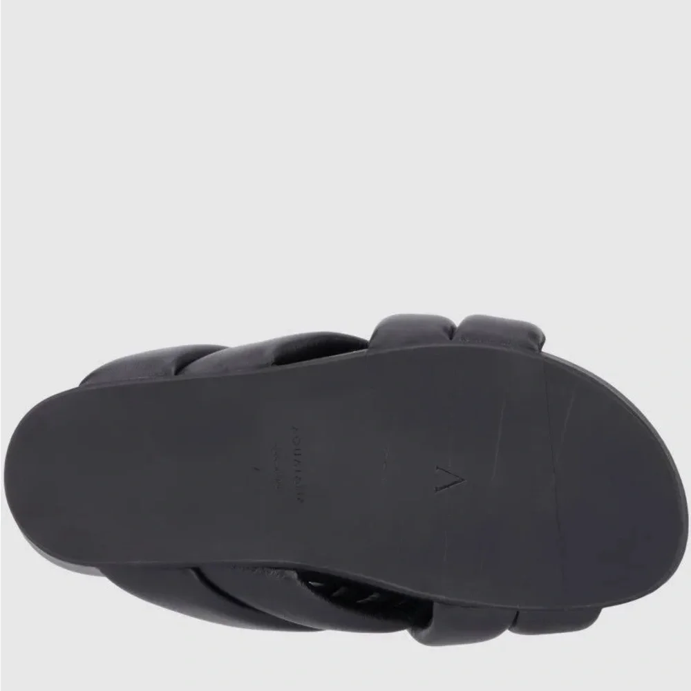 Aquatalia Black Platform Slide Sandals - Picture 7 of 9